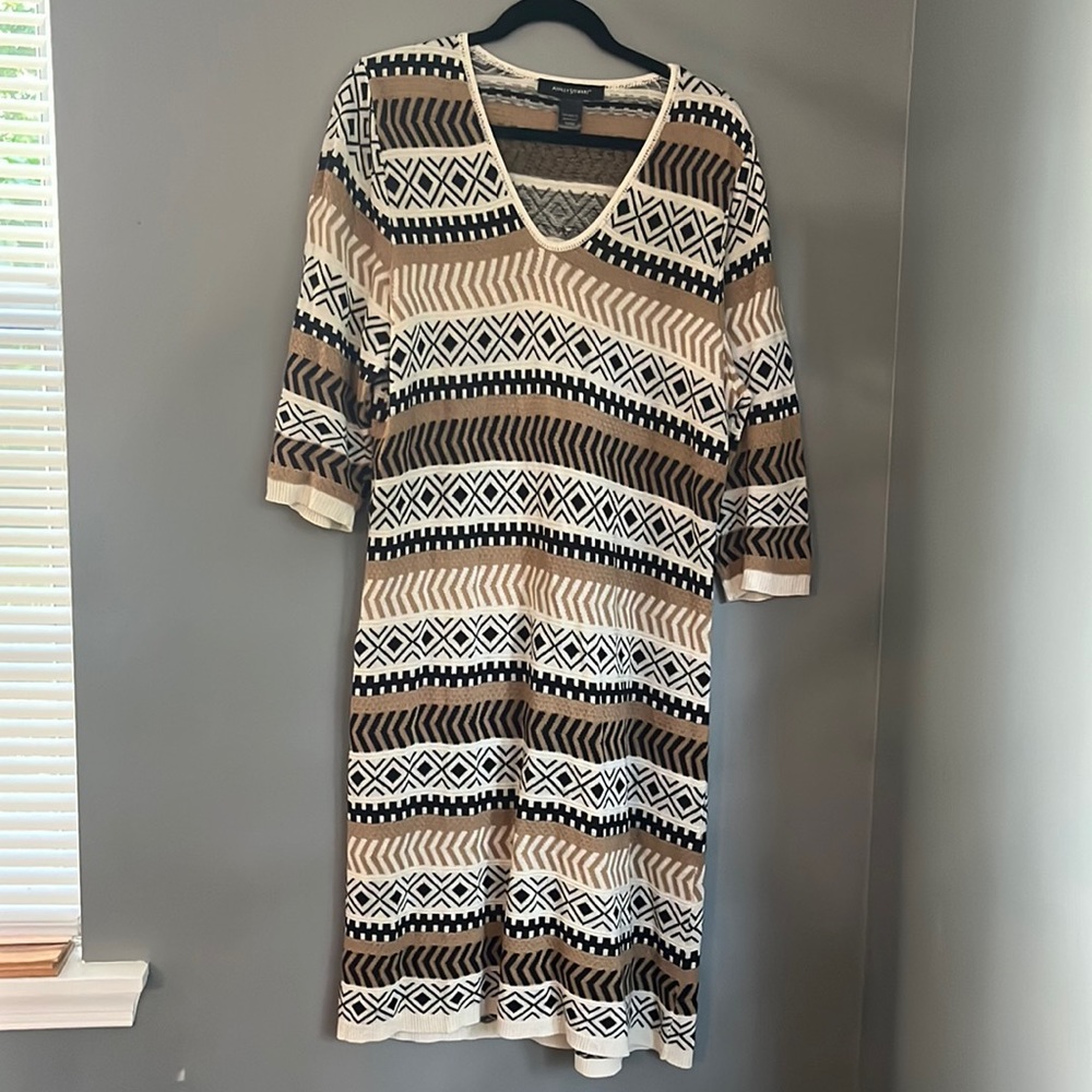 Printed Knit Dress